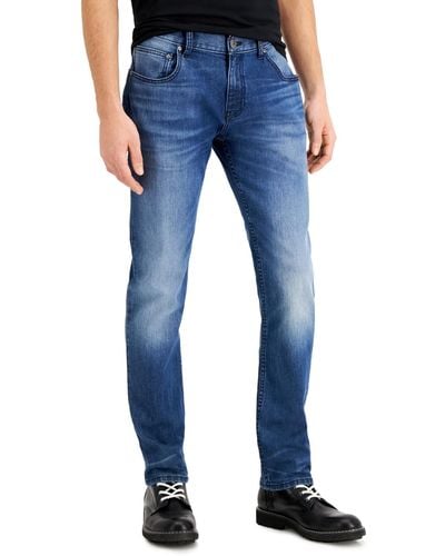 INC International Concepts Slim Straight-leg Jeans - Blue