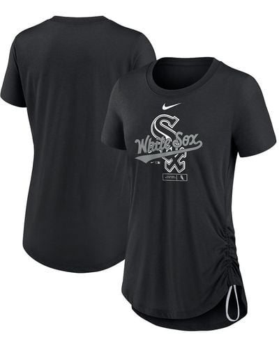 Nike Chicago White Sox Side Cinch Fashion Tri-blend Performance T-shirt - Black