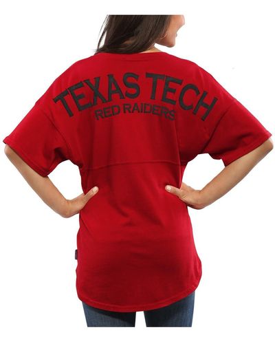 Spirit Jersey Texas Tech Raiders Oversized T-shirt - Red