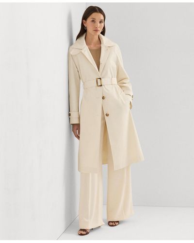 Lauren by Ralph Lauren Single-breasted Belted Trench Coat - Natural