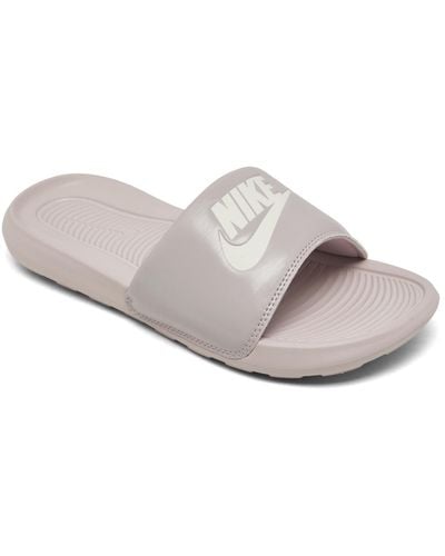 Nike Victori One Slide Sandals From Finish Line - Gray