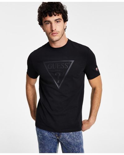 Guess Eco Tonal Logo T-shirt - Black