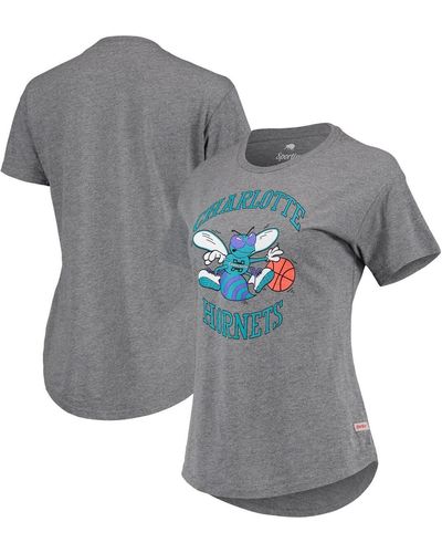 Sportiqe Charlotte Hornets Tri-blend Phoebe T-shirt - Gray