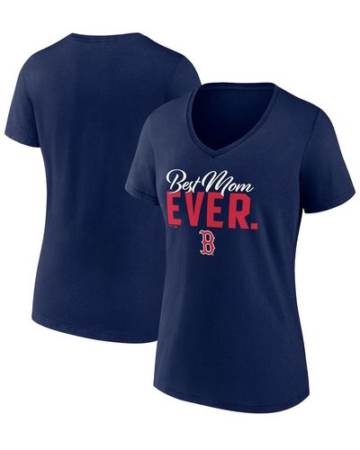 Fanatics Boston Red Sox Mother's Day V-neck T-shirt - Blue