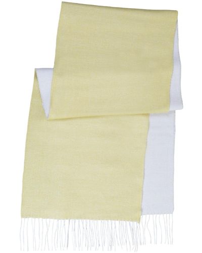 Simply Natural Alpaca-wool Double Face Reversible Scarf - Yellow