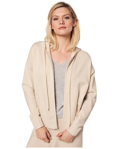 Bellemere New York Bellemere Sporty Cotton Cashmere Hoodie - Natural