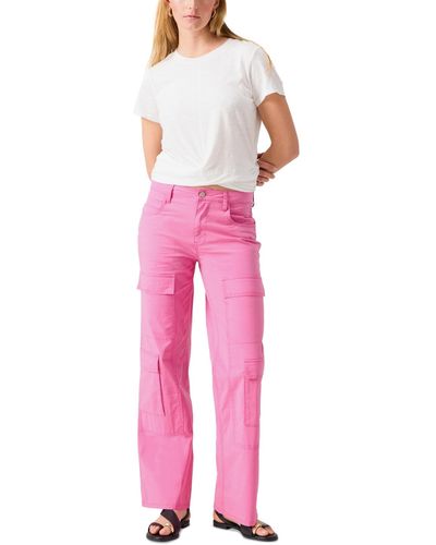 Sanctuary Wide-leg Cargo Pants - Pink