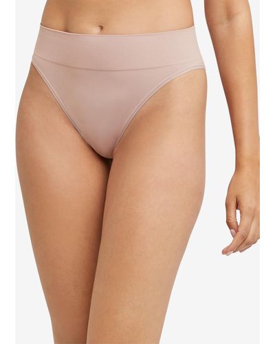 Maidenform M Seamless High Leg Bikini Underwear Dm2317 - Natural