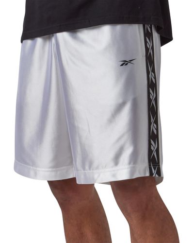 Reebok Basketball Dazzle Taped Shorts - White