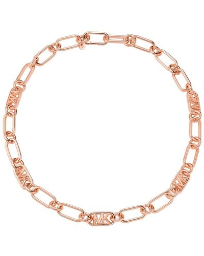 Michael Kors Empire Link Chain Necklace - Natural