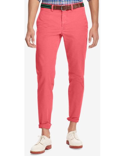 Polo Ralph Lauren Straight-fit Bedford Stretch Chino Pants - Pink
