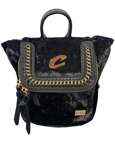 FISLL Cleveland Cavaliers Velvet Mini Backpack - Black