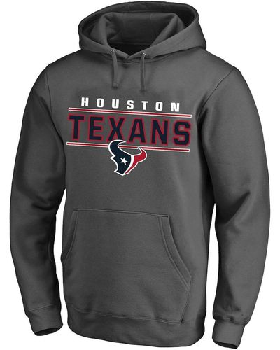 Profile Houston Texans Big And Tall Logo Pullover Hoodie - Gray