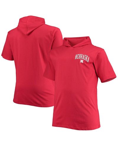 Profile Nebraska Huskers Big And Tall Team Hoodie T-shirt - Red