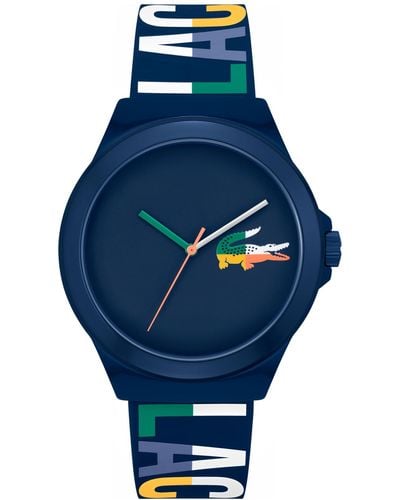 Lacoste Neocroc Silicone Strap Watch 43mm - Blue