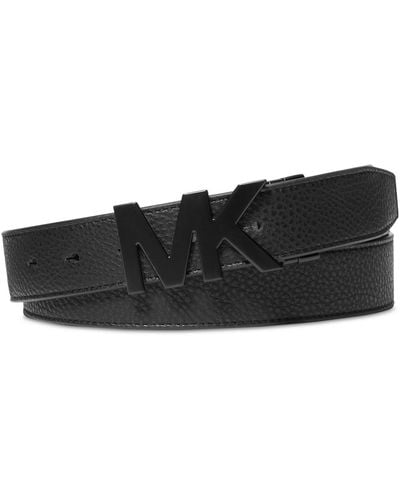 Michael Kors Reversible Mk Hardware Belt - Black