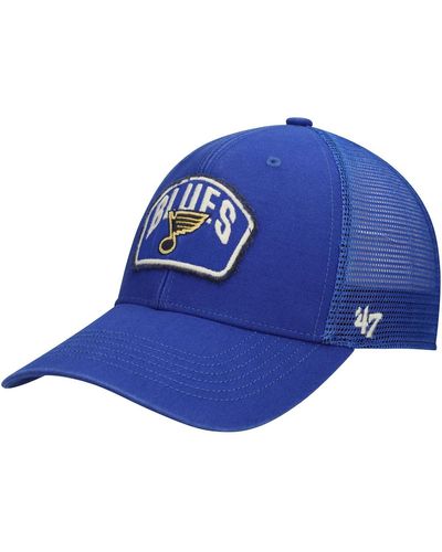 47 Brand Men's White St. Louis Blues Downburst Hitch Snapback Hat