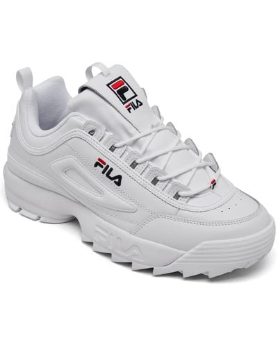 Fila Disruptor Ii Casual Athletic Sneakers From Finish Line - Gray