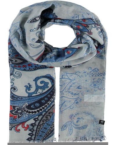 Fraas Paisley Oblong Scarf - Blue