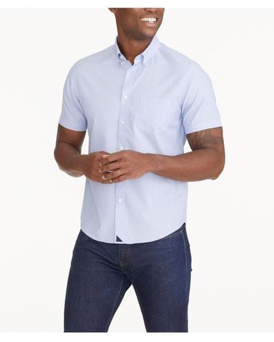 UNTUCKit Untuck It Regular Fit Wrinkle-free Short-sleeve Hillstowe Button Up Shirt - White