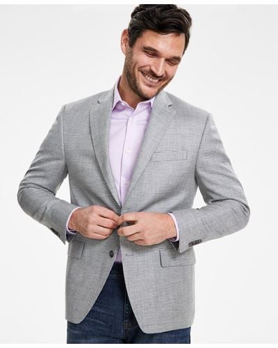 Michael Kors Classic-fit Wool Blend Sport Coats - Gray