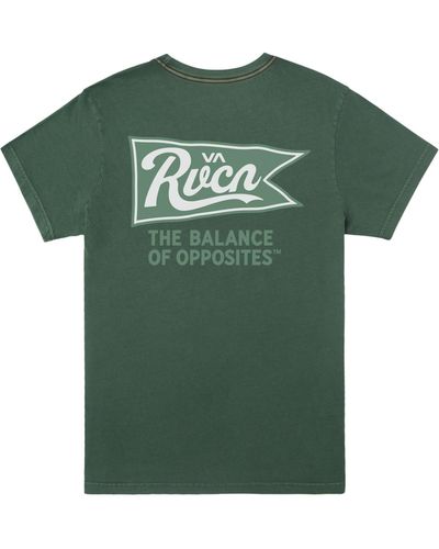 RVCA Pennantan Short Sleeve T-shirt - Green
