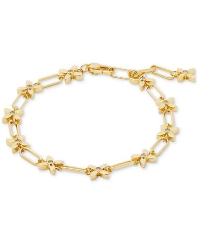 Kate Spade Gold-tone Heritage Bloom Line Bracelet - Metallic