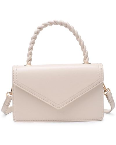 Urban Expressions Monique Braided Top Handle Crossbody - Natural