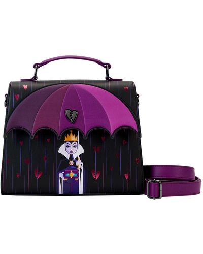 Loungefly Disney Villains Curse Your Hearts Crossbody Bag - Purple