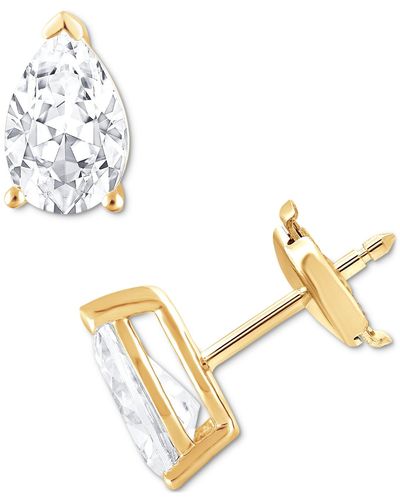 Badgley Mischka Certified Lab Grown Diamond Pear Stud Earrings (4 Ct. T.w. - Metallic
