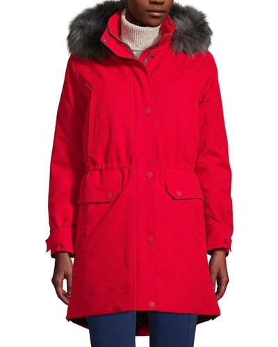 Lands' End Petite Expedition Waterproof Winter Down Parka - Red