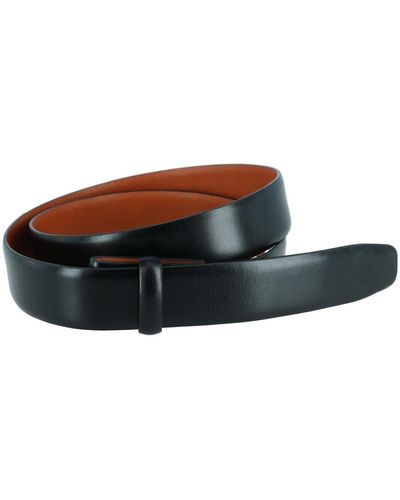Trafalgar Cortina Leather 30mm Compression Belt Strap - Black
