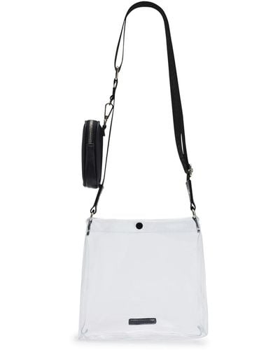 Madden Girl Maeve Clear Tote - White