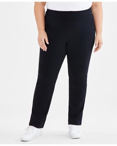 Style & Co. Plus Size High-rise Bootcut leggings - Black