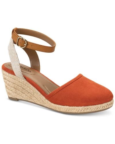 Style & Co. Mailena Wedge Espadrille Sandals - Brown