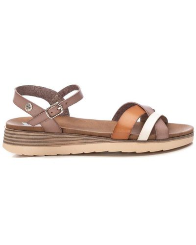 Xti Low Wedge Strappy Sandals By - Brown