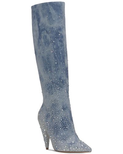 Jessica Simpson Maryeli Embellished Dress Boots - Blue
