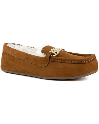 Juicy Couture Intoit Moccasin Slippers - Brown
