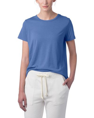 Alternative Apparel Modal Tri-blend Crew T-shirt - Blue