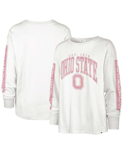 '47 Ohio State Buckeyes Statement Soa 3-hit Long Sleeve T-shirt - White