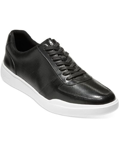 Cole Haan Grand Crosscourt Modern Perforated Sneakers - Black