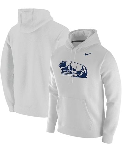 Nike Penn State Nittany Lions Vintage-like School Logo Pullover Hoodie - Gray