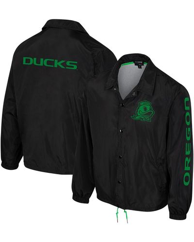 The Wild Collective And Oregon Ducks Coaches Full-snap Jacket - Black