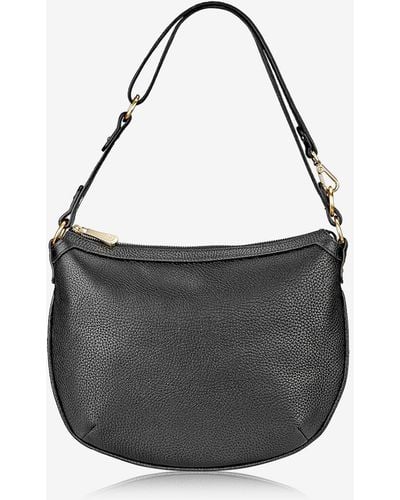 Gigi New York Stevie Leather Shoulder Bag - Black