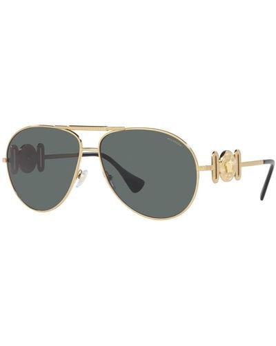 Versace Polarized Sunglasses - Metallic