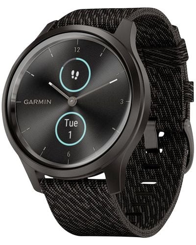 Garmin Vivomove 3 Style Nylon Strap Smart Watch 24.1mm - Black