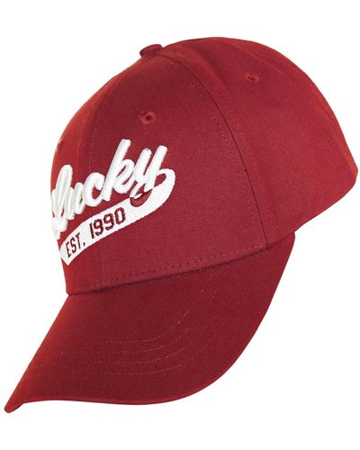 Lucky Brand Lucky 1990 Embroide Dad Hat - Red