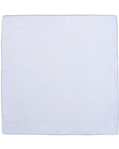 Trafalgar Sutton Solid Color 13 Inch Silk Pocket Square - White