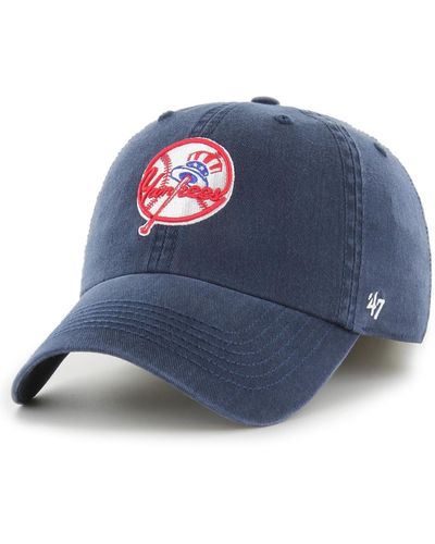 '47 New York Yankees Franchise Logo Fitted Hat - Blue
