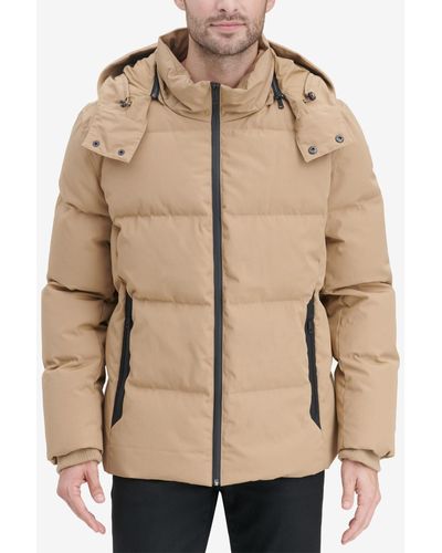 Cole Haan Kenny Puffer Parka Jacket - Natural